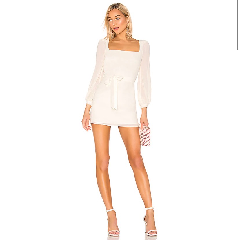 Revolve Lpa Clio Dress In Ivory